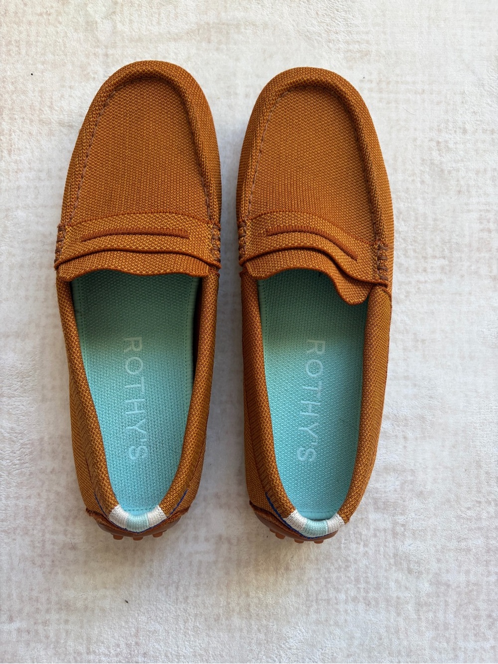 Rothy's women’s Penny Loafers in Rust